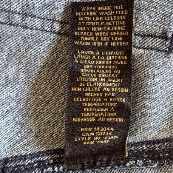 House of Harlow 1960 Stretch Cotton Denim High Rise Wide Leg Retro Jeans Size 30 - Picture 12 of 12